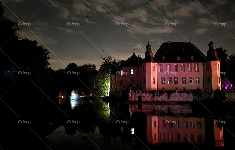 Castle at night