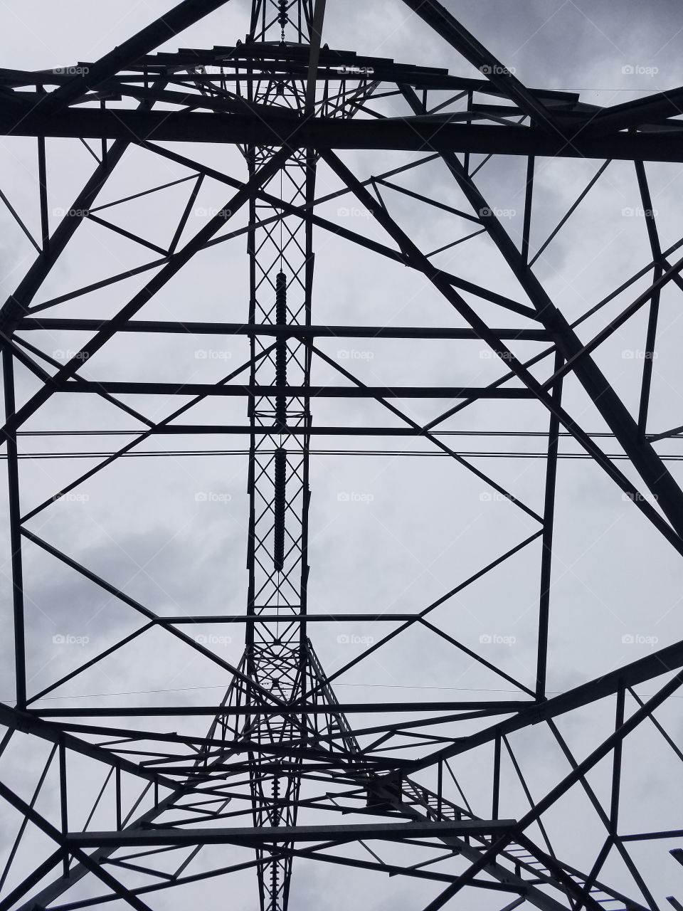 Kentucky Power Line Sky Geometric