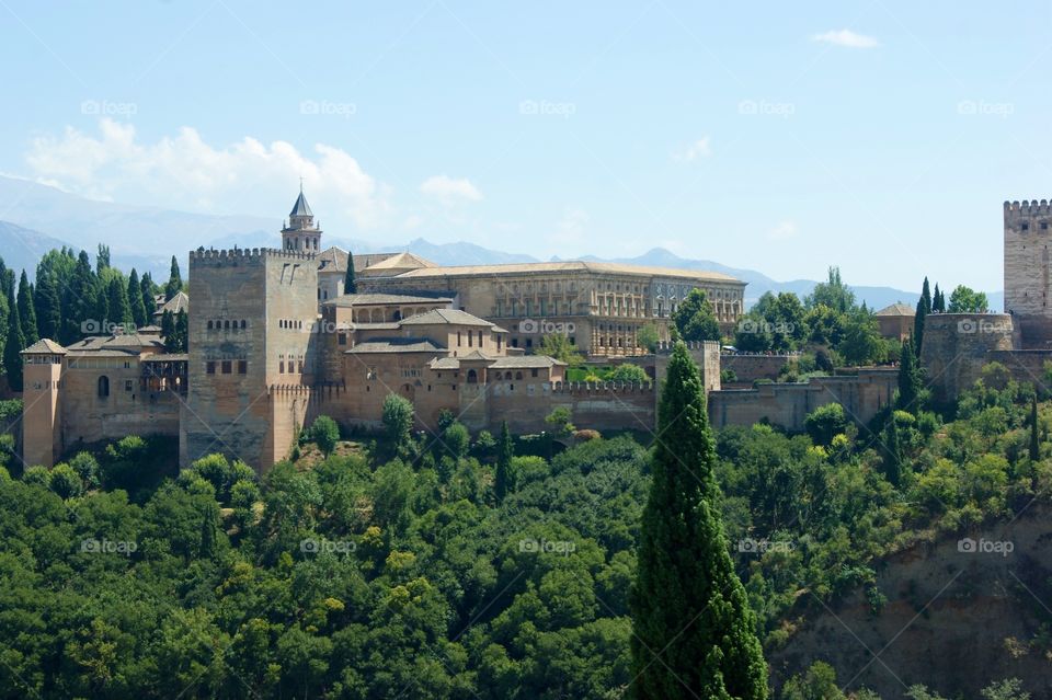 Beautiful Alhambra in Granada, Spain 