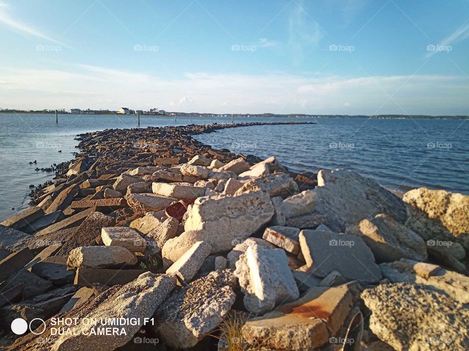 inlet of Harkers island,