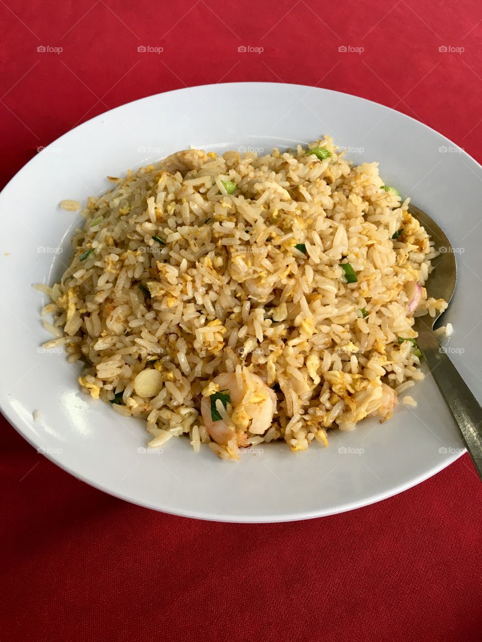 Fried rice with mini anchovies 