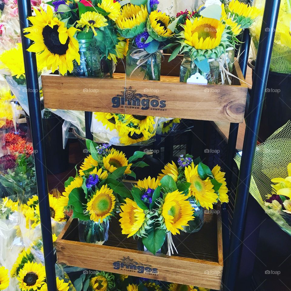 Sunflowers for sale.