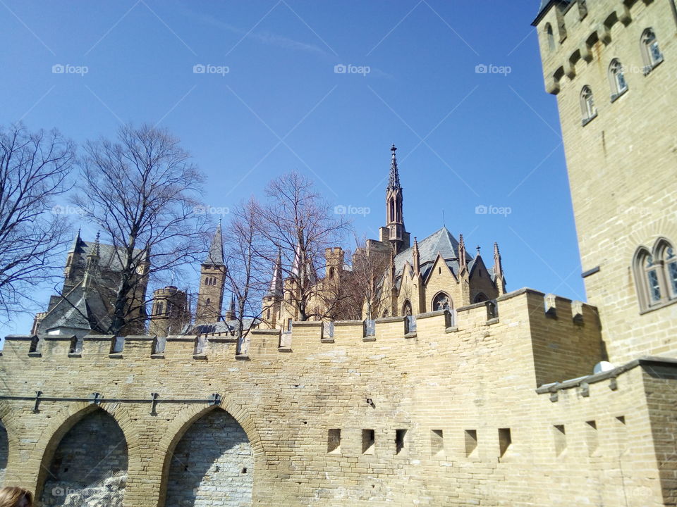 Old castle on the mountain