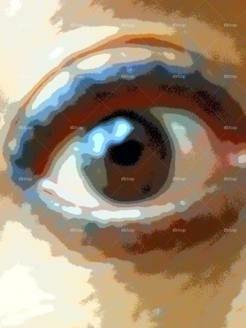 Brown eye