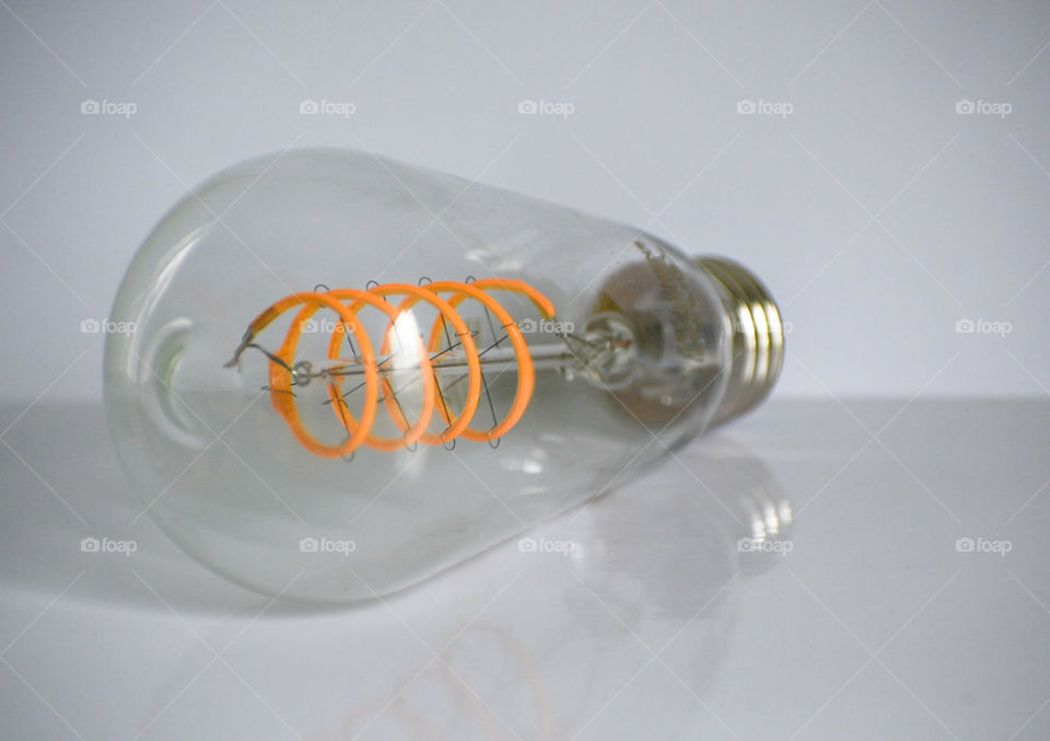 Perfect product photo: Edison Light bulb! I am a huge fan of these light bulbs! The reflection using sticker paper was amazing!