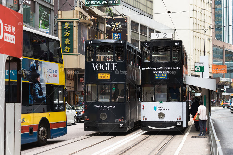 Hong Kong Tram or Tramway. It’s vintage transportation and cheapest on Hong Kong Island.