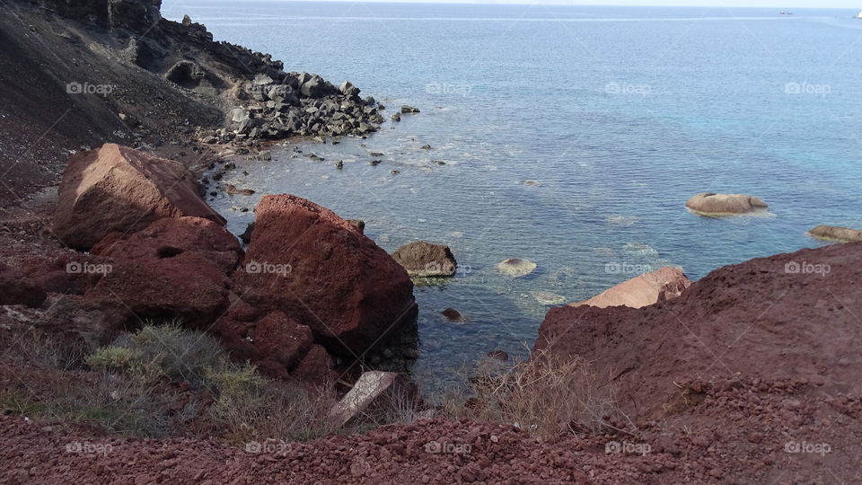 Rock formation near the sea