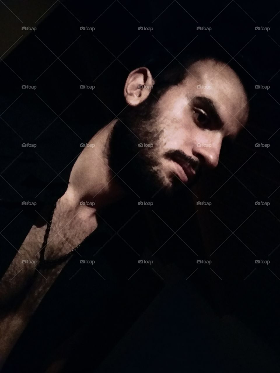 Portrait of a handsome beard man