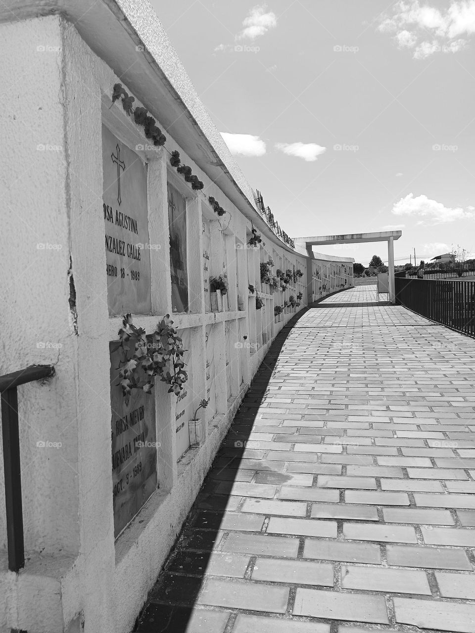 Niches in a cemetery