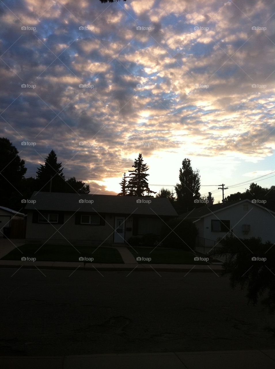 Sumset on the prairies