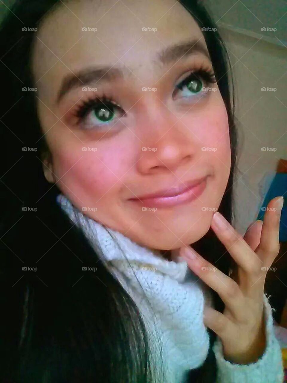 selfie as Rapunzel makeup