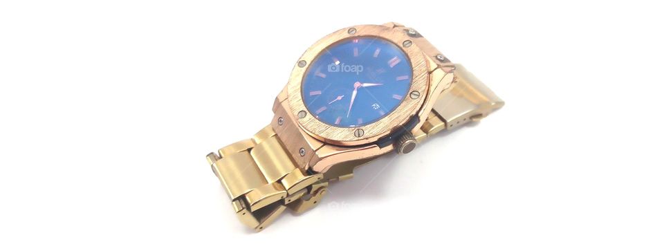 gold plated wrist watch