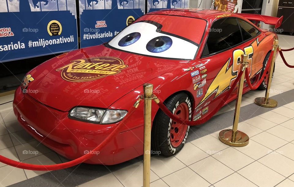 Lightning McQueen from the movie Cars