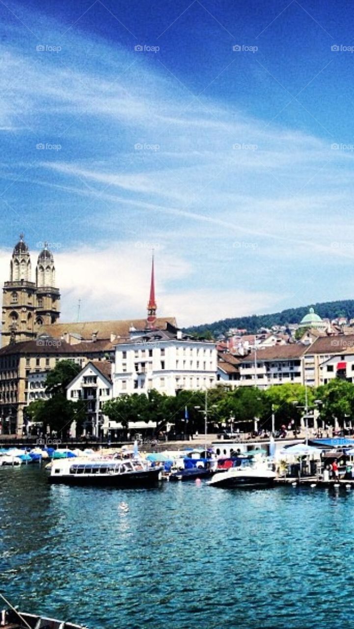 travel summer color boats by OstensiblyCilla