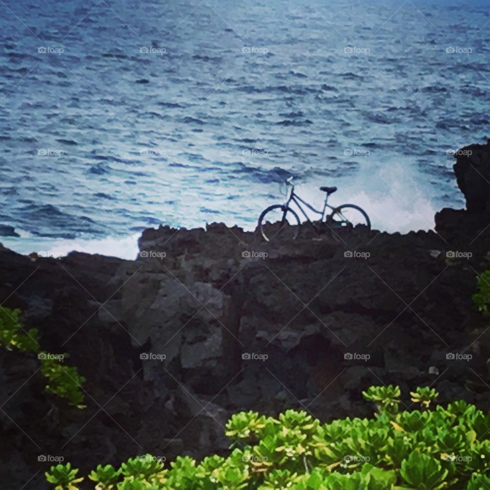 End of the road on the Big Island.