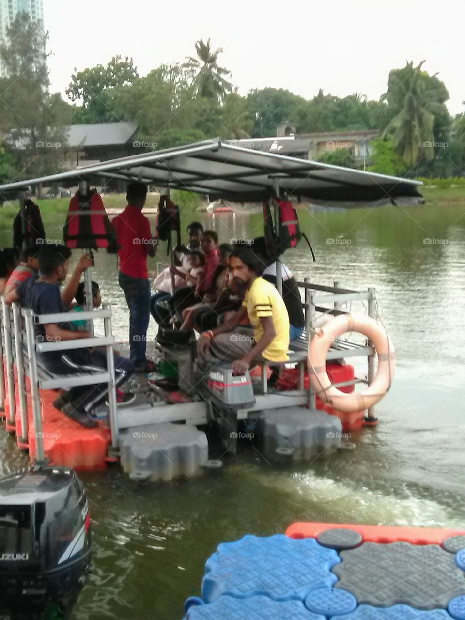 Army guys are boating