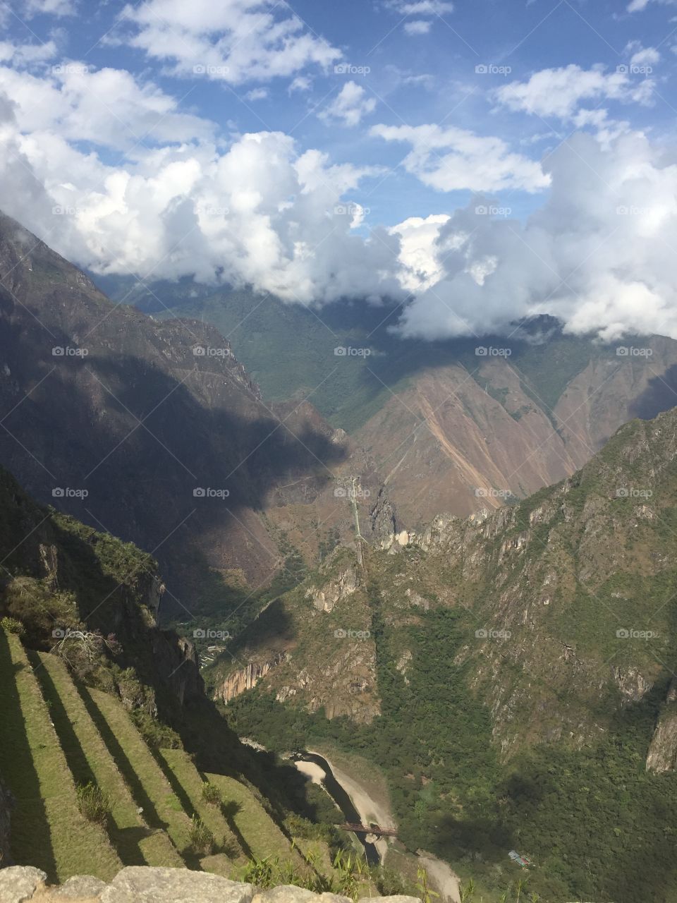 Mountain View on backside of Machu Piccu