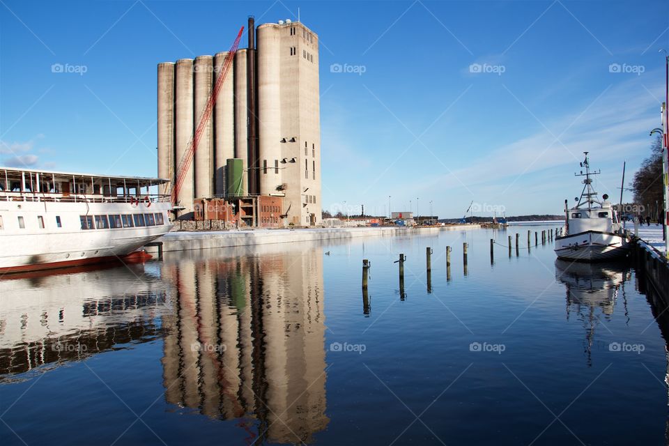 silo in Norrtälje, Sweden