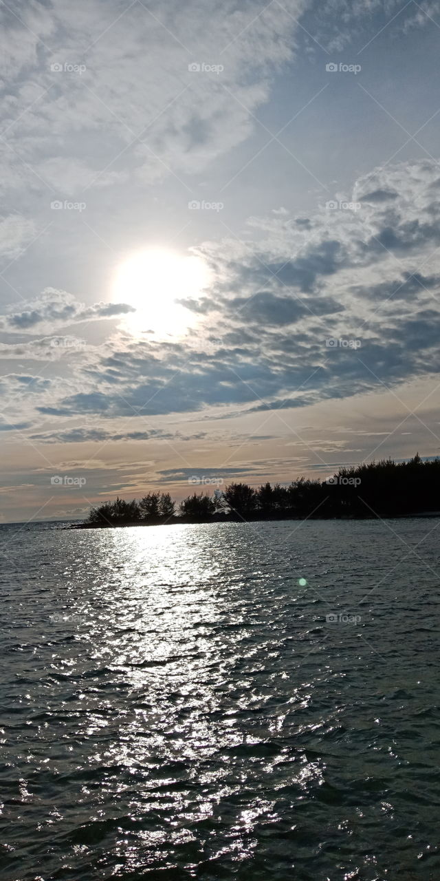 The sun,  Tidung Island,  Indonesia