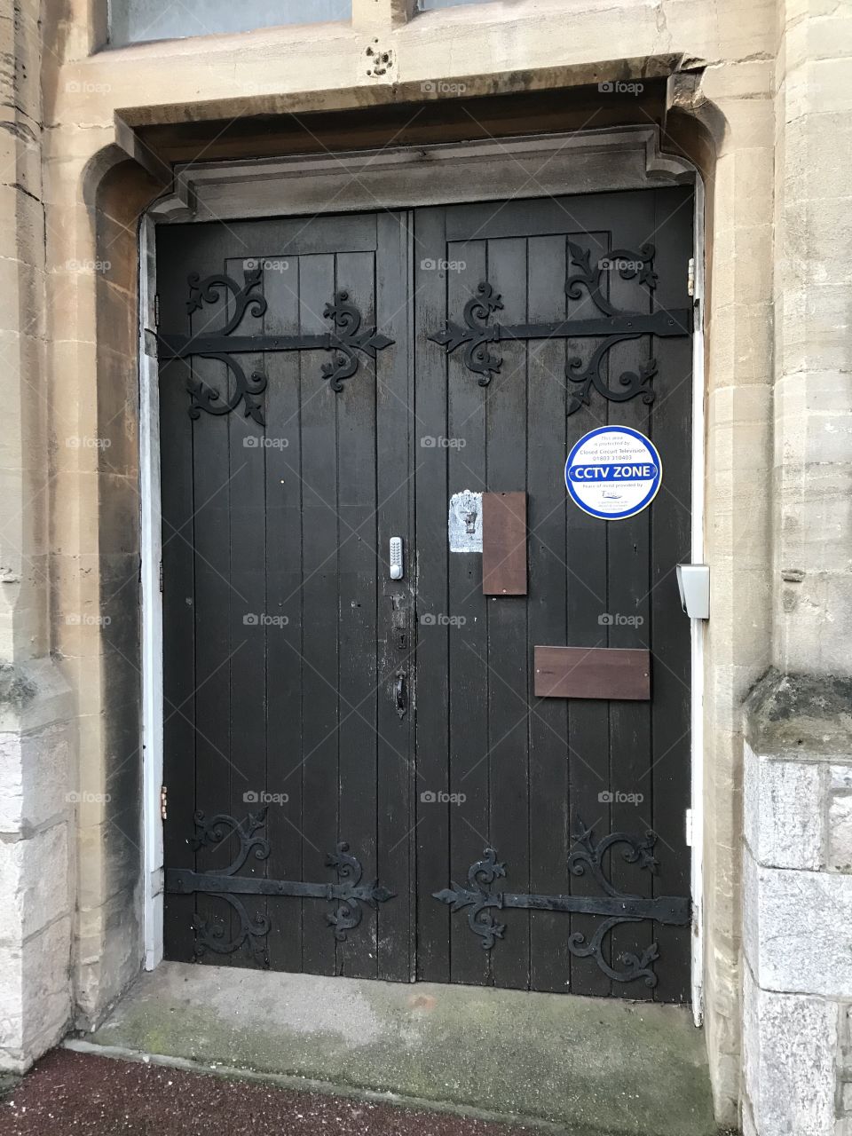 A Devon entrance door that’s been spoilt with these ugly letter boxes.