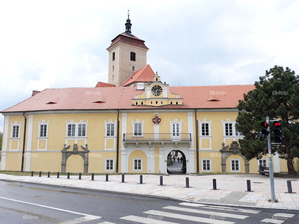 sight on castle at town Strakonice, Czech republic
