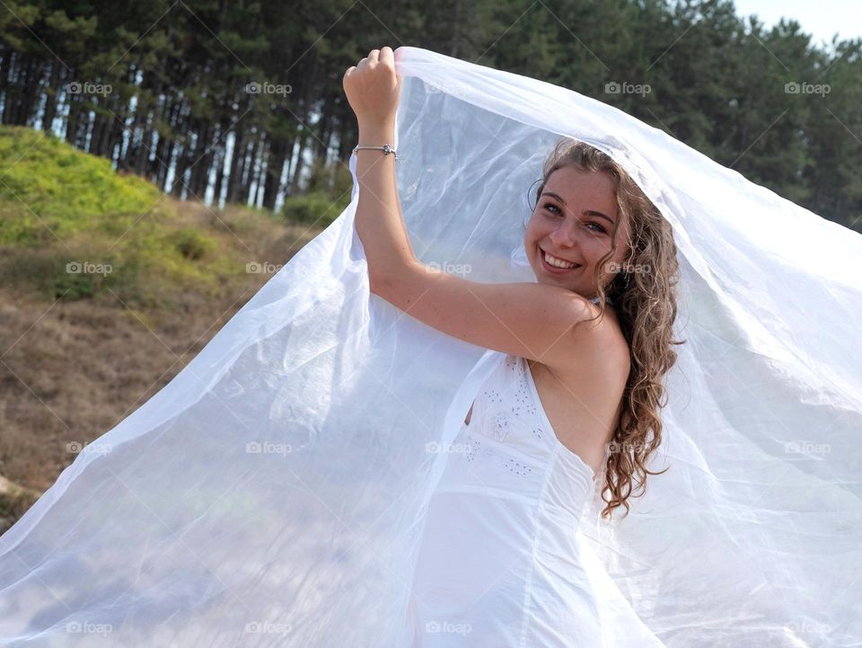 Energetic, Light-Hearted and Vibrant Portrait of Beautiful Young Girl