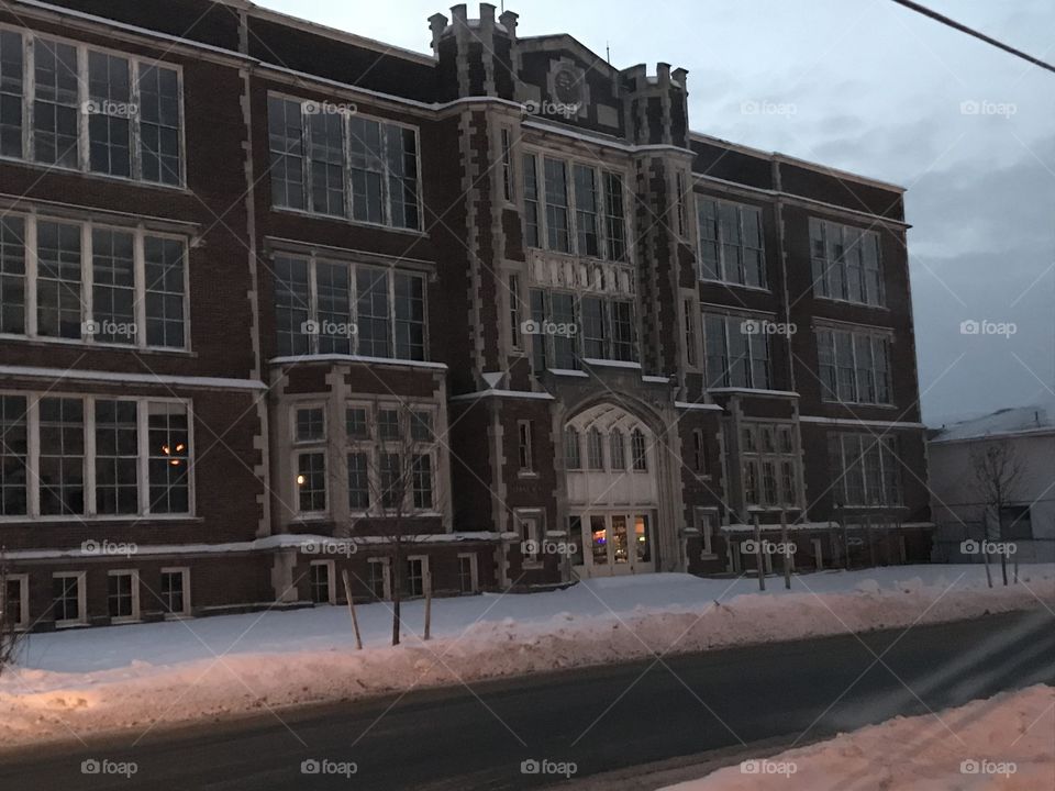 Gothic haunted schoolhouse 