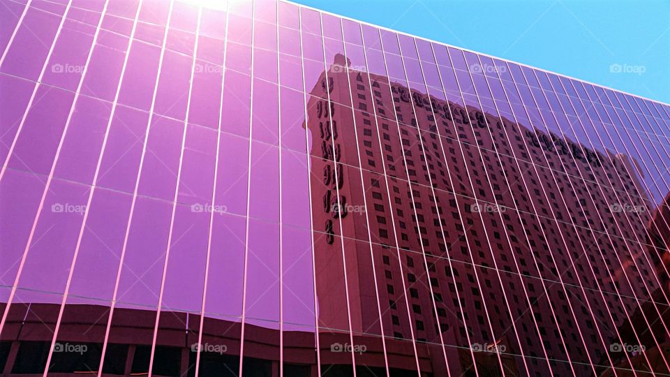 Reflection of one building within another!