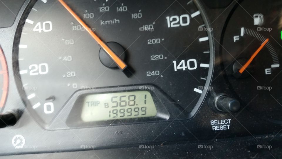 Odometer at 199999 Miles
