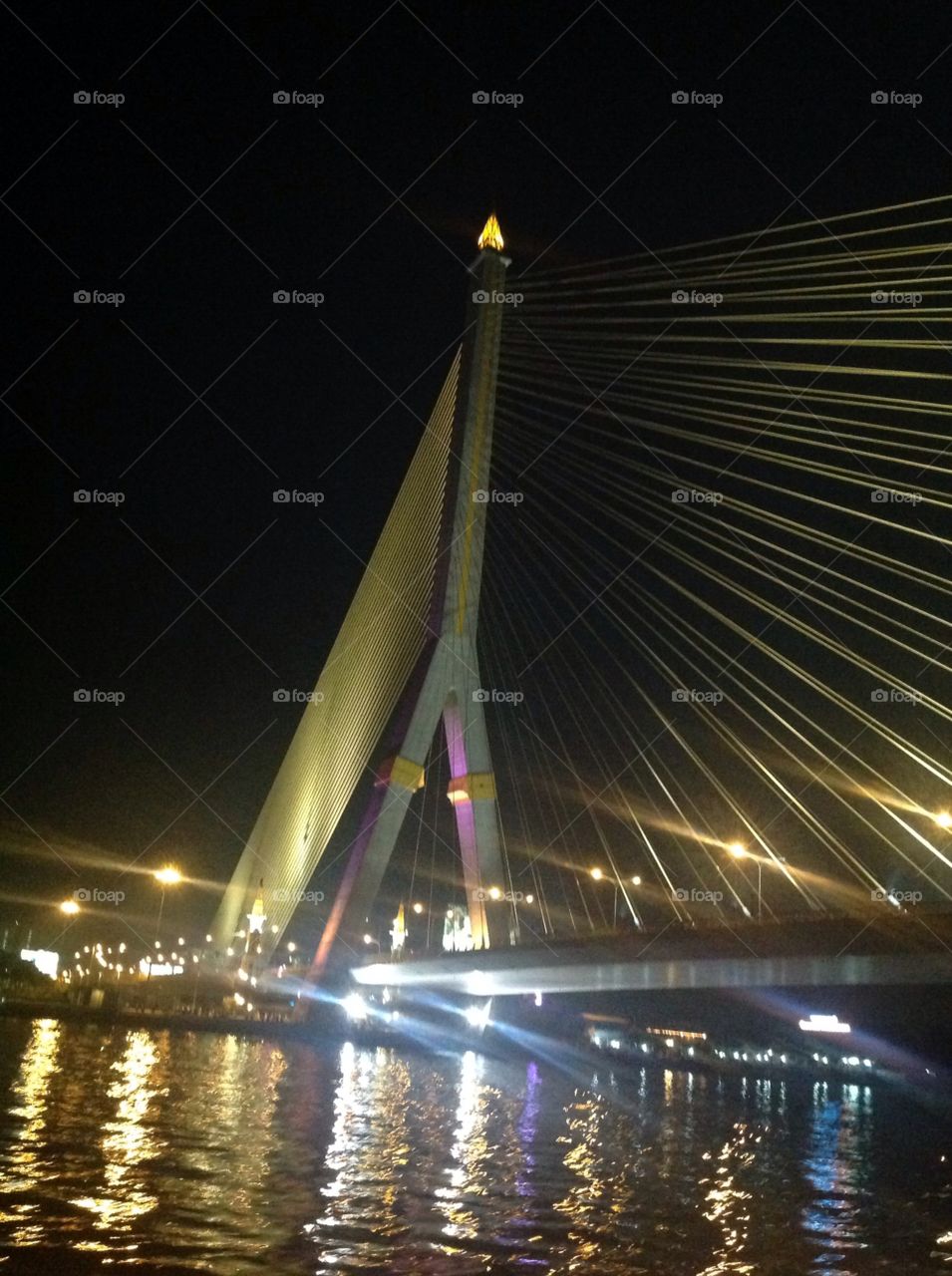 The bridge . Rama nine bridge in Bangkok 