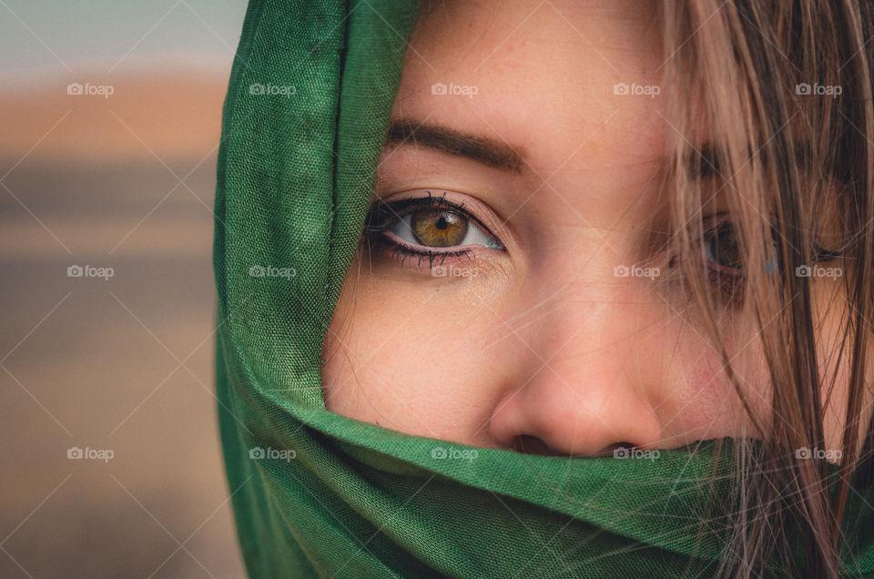 Close-up of a woman eye