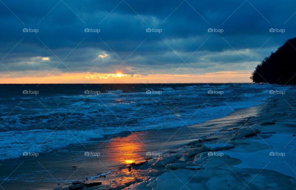 Water, Sunset, No Person, Sun, Beach