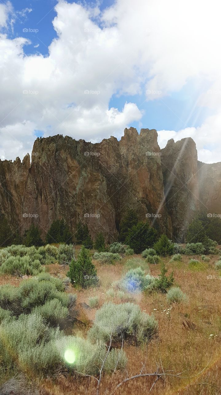 Towering Rock Formation