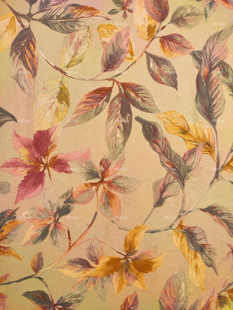 Floral and leaf background.