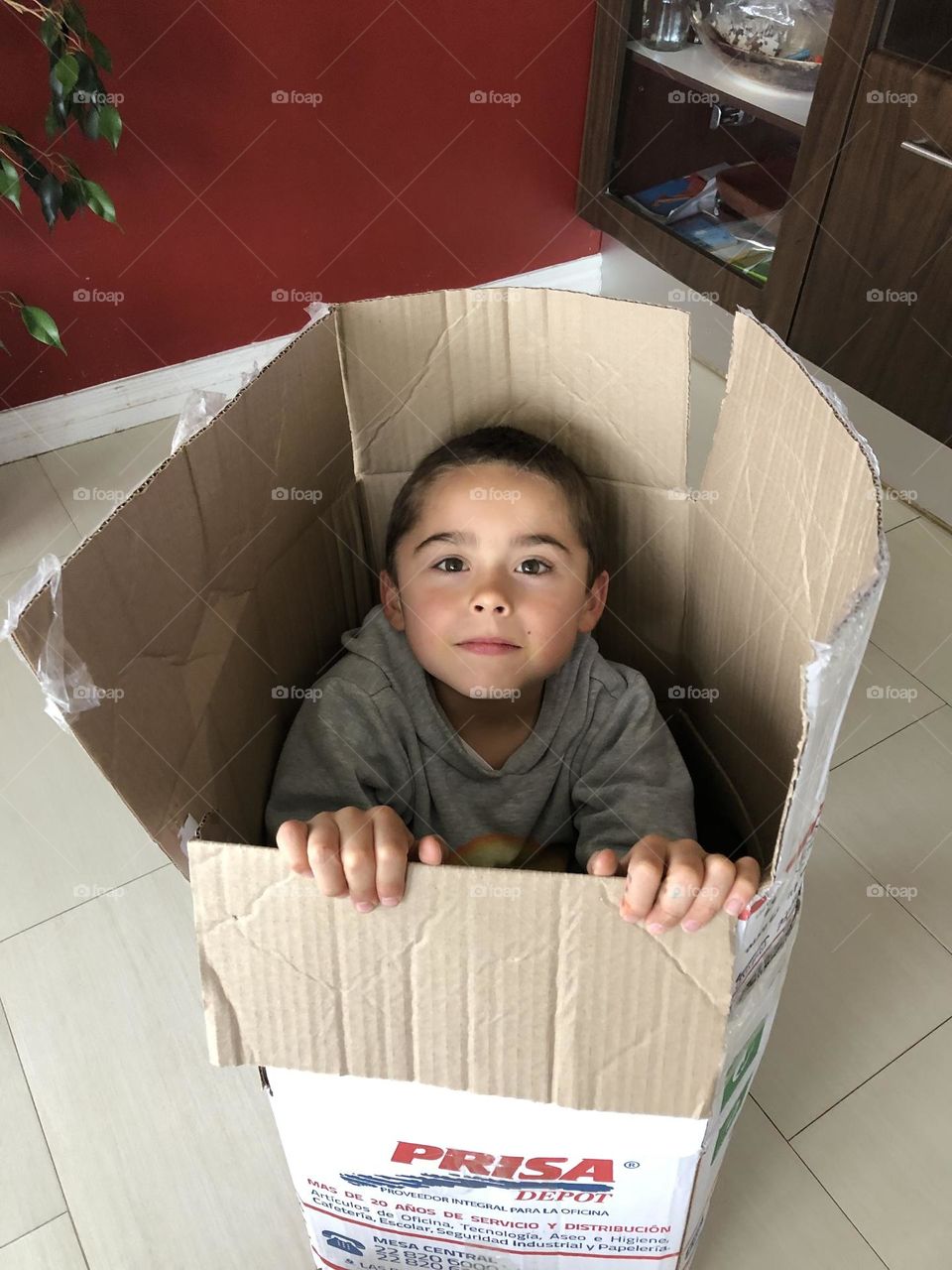 Kid in a box