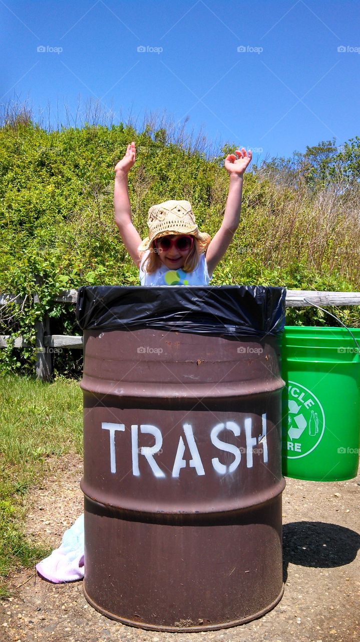 Girl in Trash