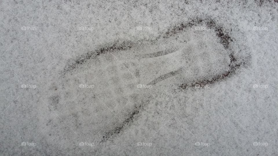 Snowy Foot Print