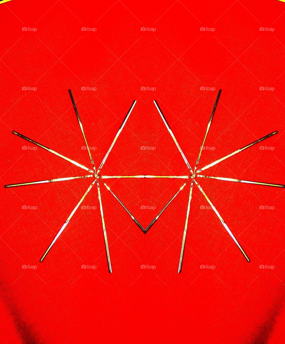 star design on red background