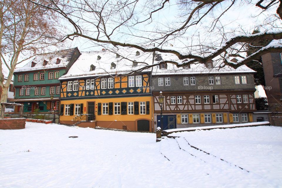 Buildings in Winter