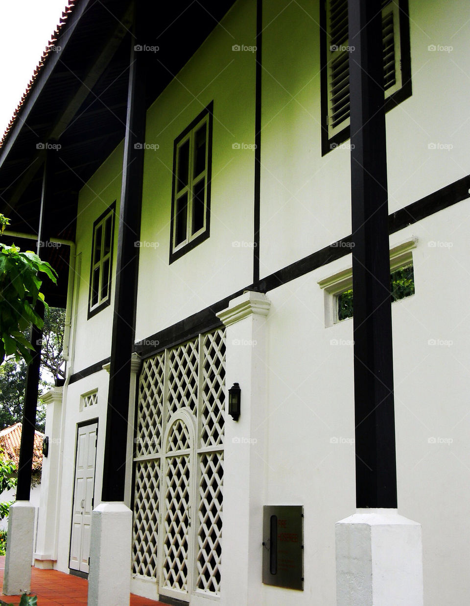 Black and white house