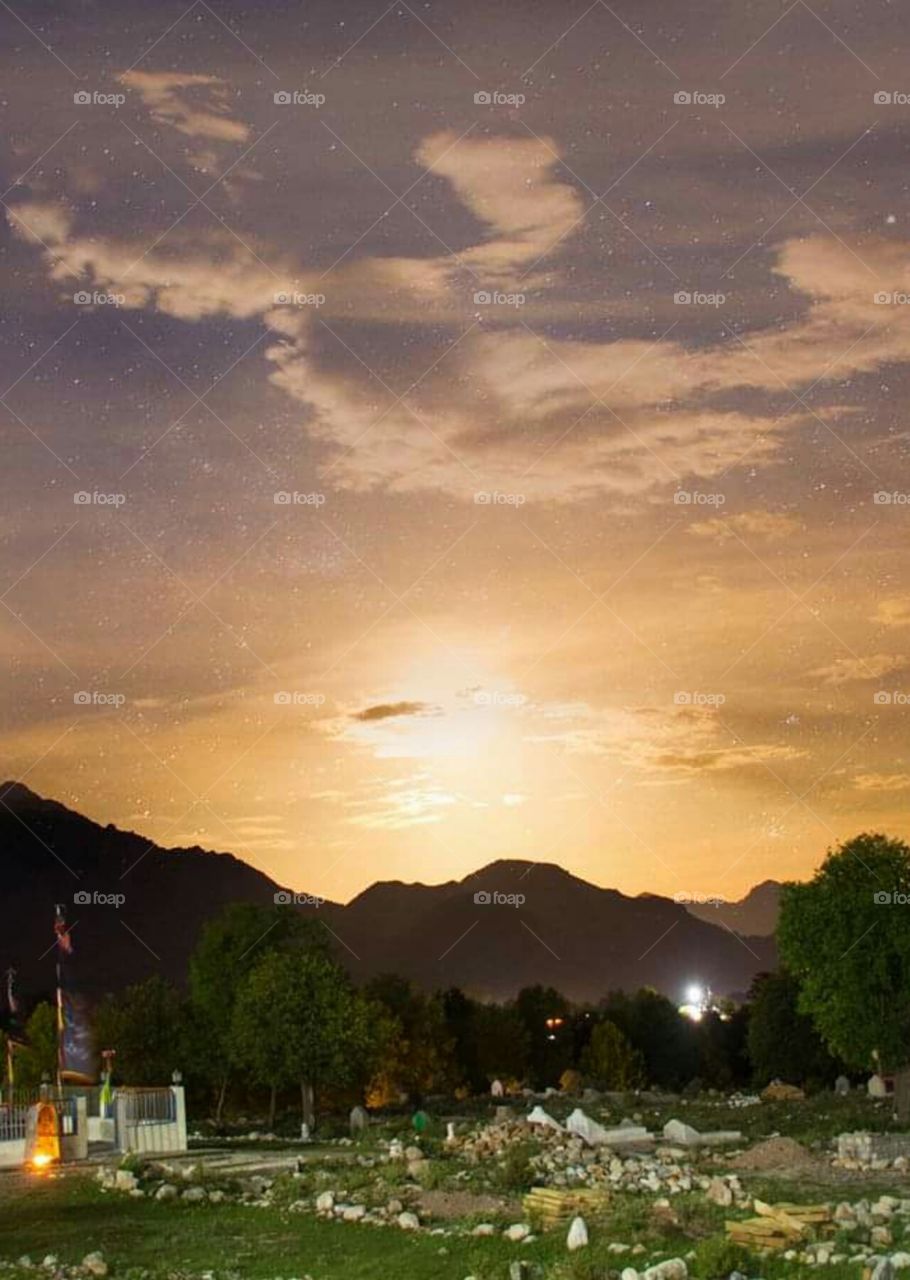 sunlight evening time