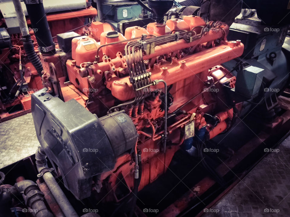 Ship generator. Scania.