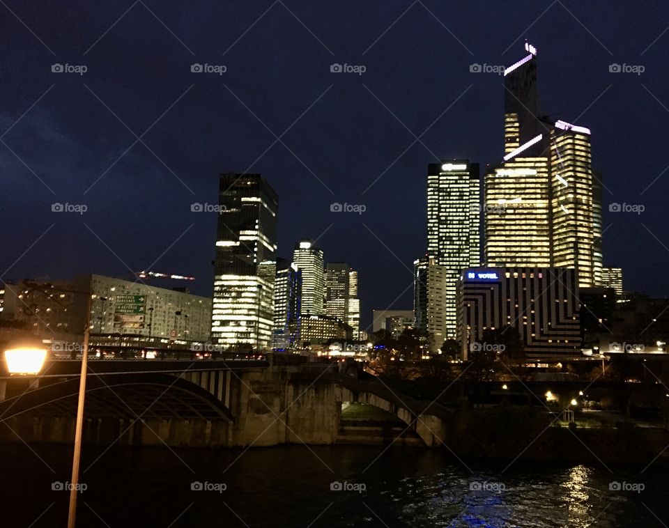 Urban lights in city 