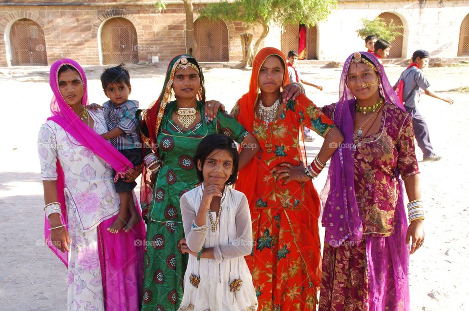 Portrait of Rajasthani people