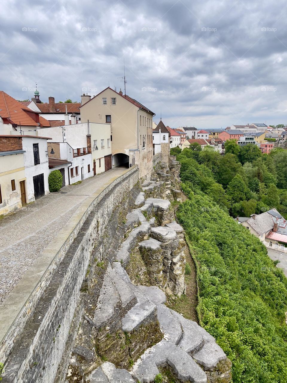 Cityscape top view. Europe. Czech Republic 