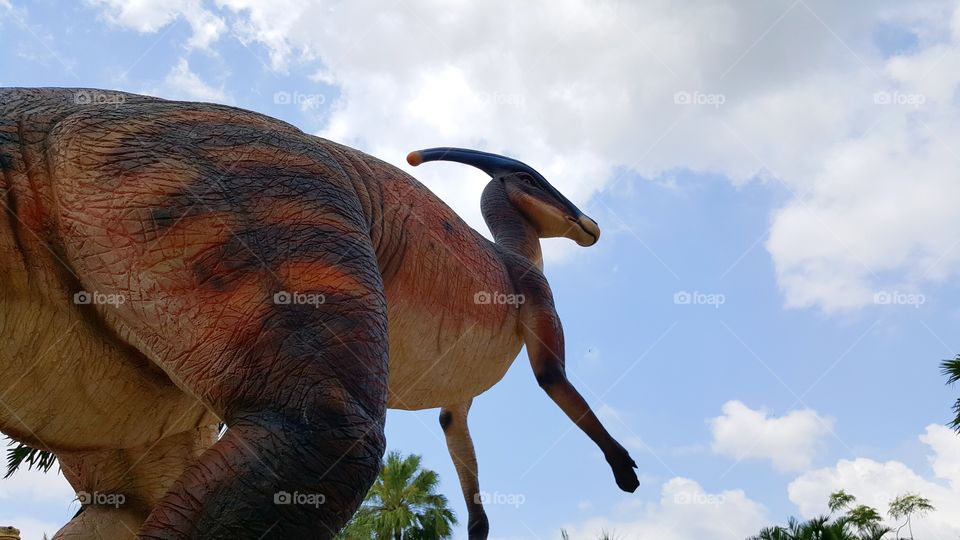 Dinosaur statue