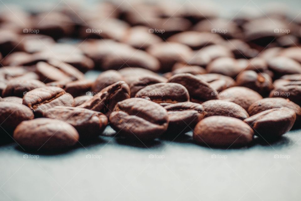 Sea of coffee beans
