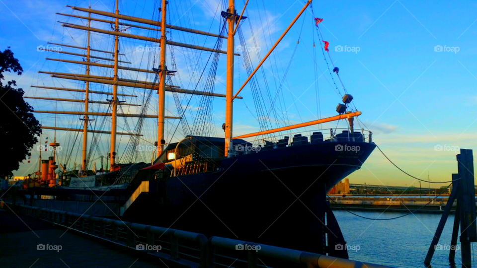 boat @ dusk