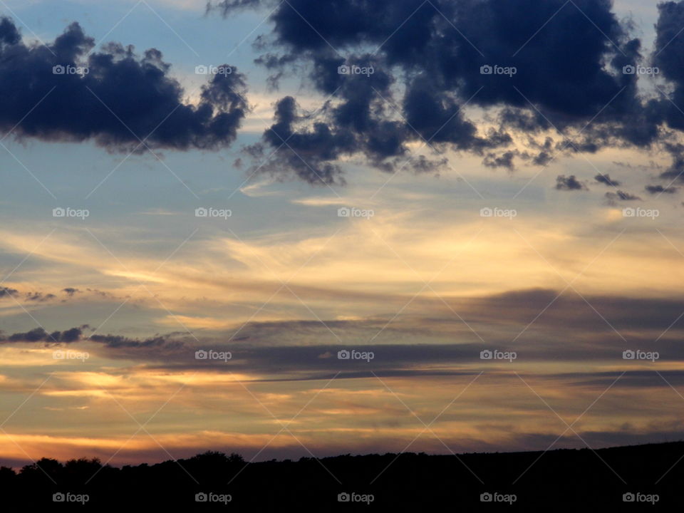 wonderful sky in the evening