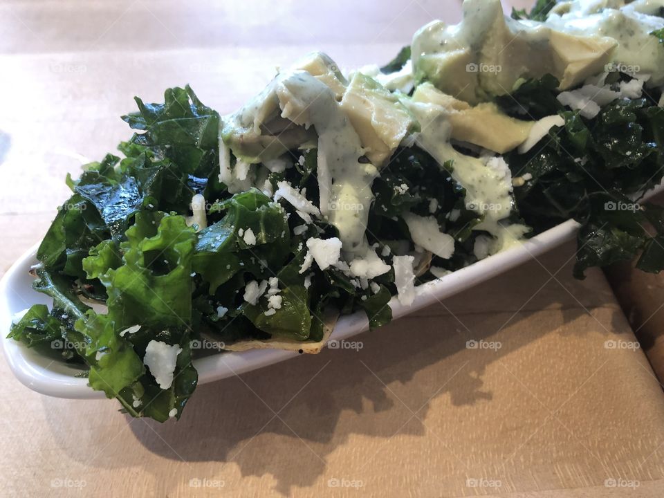 Kale and Black Bean Nachos